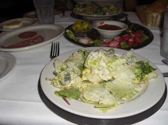 Mario's Restaurant signature dishes Tableside Caesar SaladVeal PiccataSteak Diane